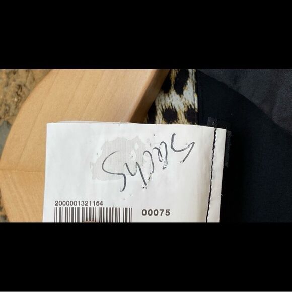 Just Cavalli Black Cotton Shirt With Leopard Pattern Trimming Size 44/8 - Picture 12 of 16